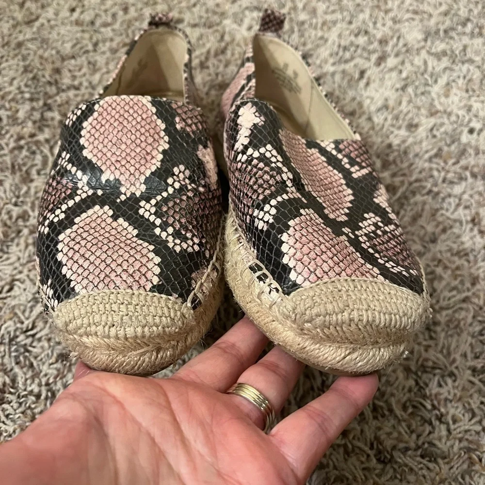 Sam Edelman Khloe Espadrille Flats Cushioned Slip On Braided Jute Heel Sz 6
